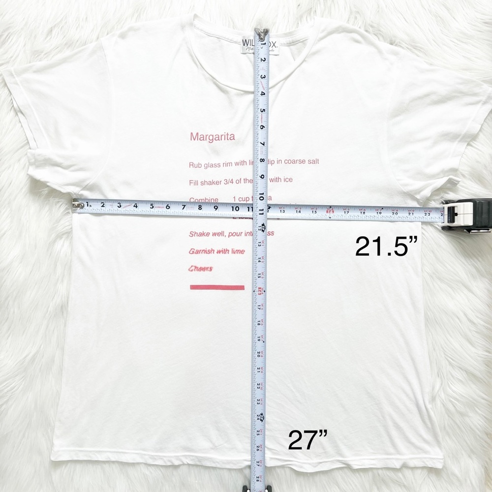 SOLD-Wildfox Margarita White Short Sleeve Tee - Picture 9 of 9